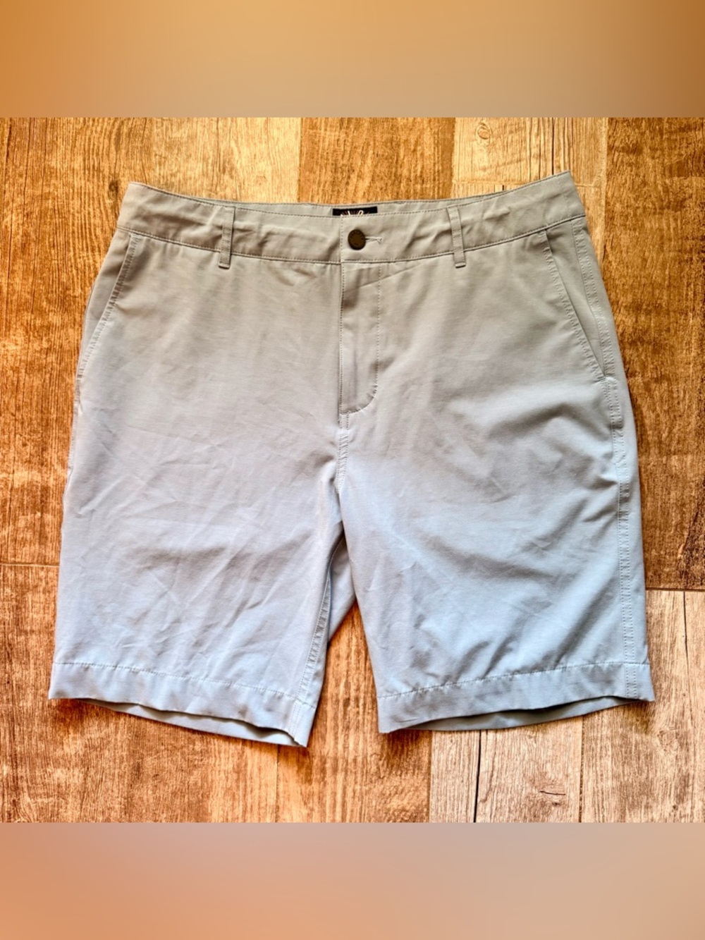 Faherty Shorts Men's 34 blue khakis All Day Drawstring Resort Preppy Beach Sun